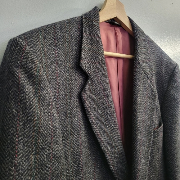 JACK FRASER Pure Virgin Wool Men's Blazer Made In Canada Size 44 - Picture 7 of 10